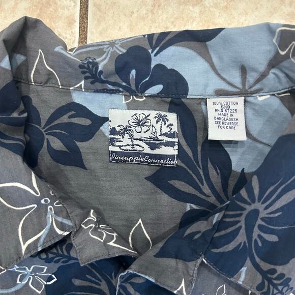 Pineapple Connection Hawaiian Shirt Floral Aloha 5XB vacation vibes  coastal - Picture 3 of 3